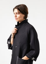 Load image into Gallery viewer, Neoprene Flower Coat in Black