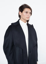 Load image into Gallery viewer, Shahmeena Cocoon Coat in Black
