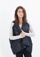 Load image into Gallery viewer, Quilted Mesh Waistcoat in Black/White

