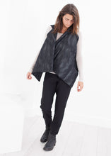 Load image into Gallery viewer, Quilted Mesh Waistcoat in Black/White
