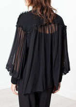 Load image into Gallery viewer, Poet Silk Sweater in Black
