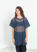 Load image into Gallery viewer, Mesh Over Tee in Navy

