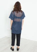 Load image into Gallery viewer, Mesh Over Tee in Navy
