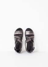 Load image into Gallery viewer, Wrap Sandal in Black/Steel
