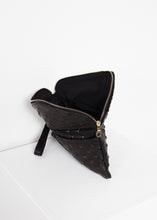 Load image into Gallery viewer, Roxanne Leather Clutch in Black
