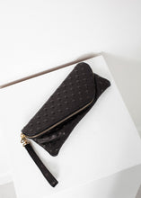 Load image into Gallery viewer, Roxanne Leather Clutch in Black
